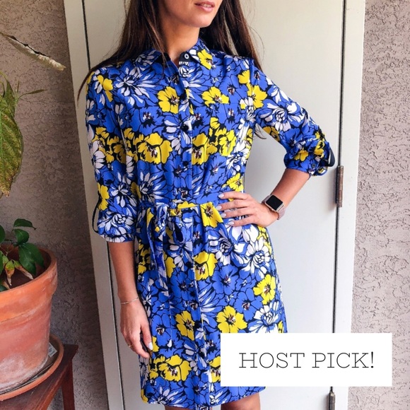 Diane Von Furstenberg Dresses & Skirts - Diane von Furstenberg Blue Yellow Soleil Dress
